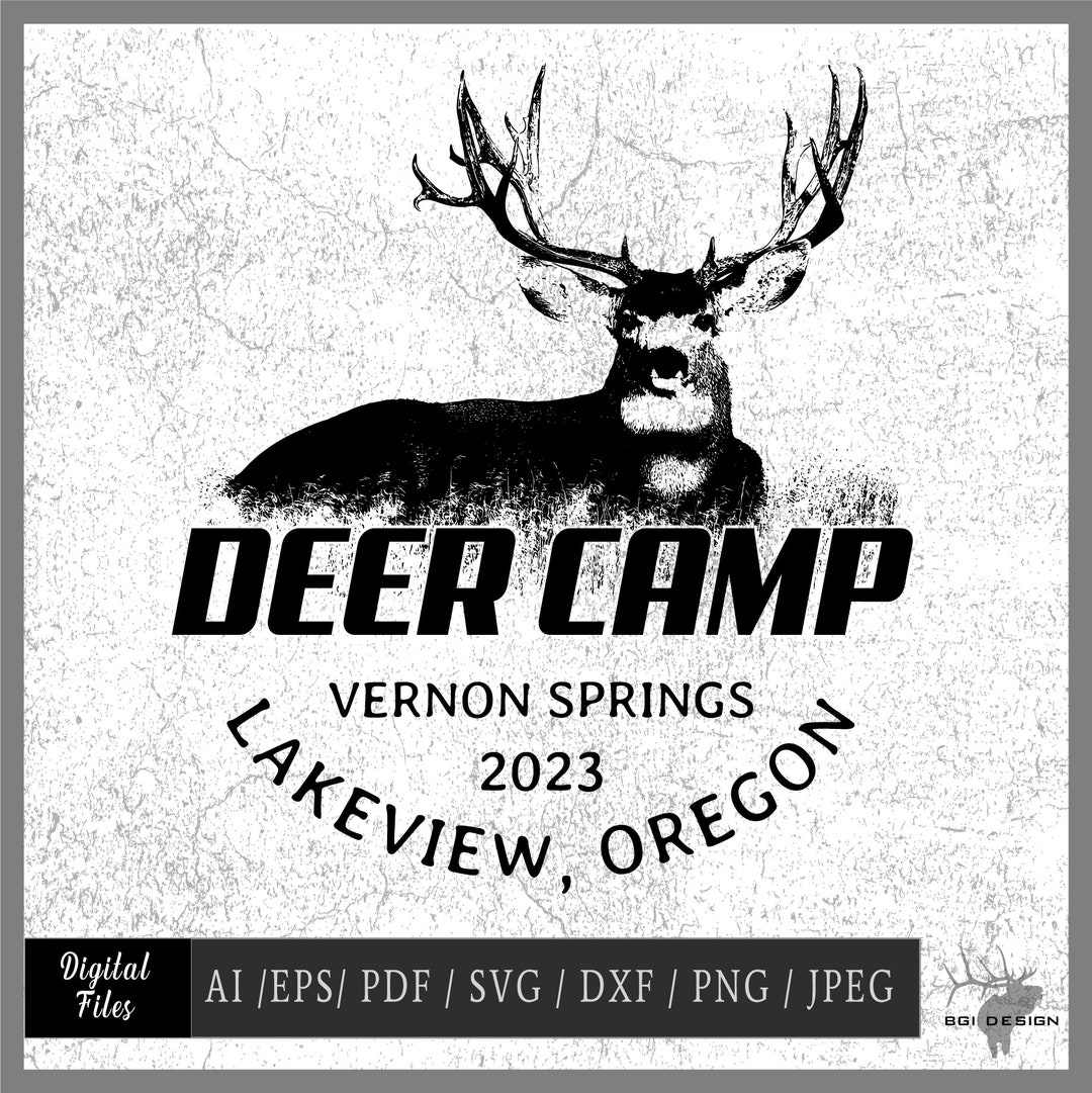 Custom Deer Camp 04 Vector Eps / Ai / Svg / Pdf / Dxf / Jpeg / Png ...