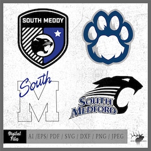 South Medford vector eps / ai / svg / png South 4 Medford Panthers Tshirt Templates