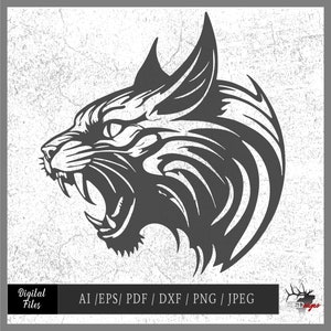 Wildcat 02 vector eps / dxf / ai / pdf / svg / jpeg / png Mascot