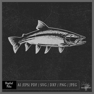 Fishing 90 vector eps / ai / pdf / dxf / svg / png / jpeg Fish Fishing