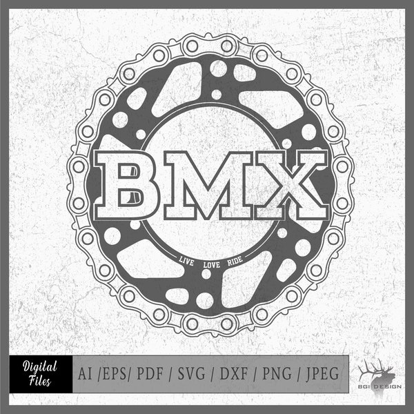 BMX Live Love Ride vector files .ai / .eps / pdf / svg / jpeg / png BMX