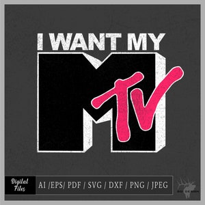 Ich möchte meine MTV Vektor eps / ai / svg / png Musik Fernsehen