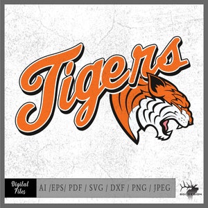 Tigers Vector Files .ai / .eps / Pdf / Svg / Jpeg / Png Tiger - Etsy