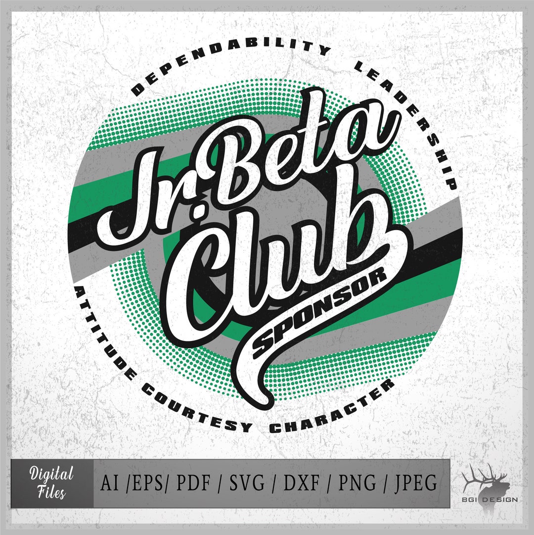 Jr Beta Club Sponsor Vector Files ai eps Svg Dxf Png Etsy Jr Beta Club Sponsor Vector Files ai eps Svg Dxf Png Etsy