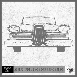 Edsel eps / ai / svg / pdf / dxf / png / jpeg Oldtimer