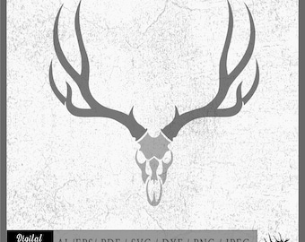 Mule Deer 2 Vector Eps / Ai / Svg / Pdf / Dxf / Png / Jpeg Buck ...