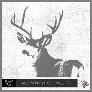 Muildierhert 72991 vector eps / ai / pdf / dxf / png / jpeg Buck silhouet