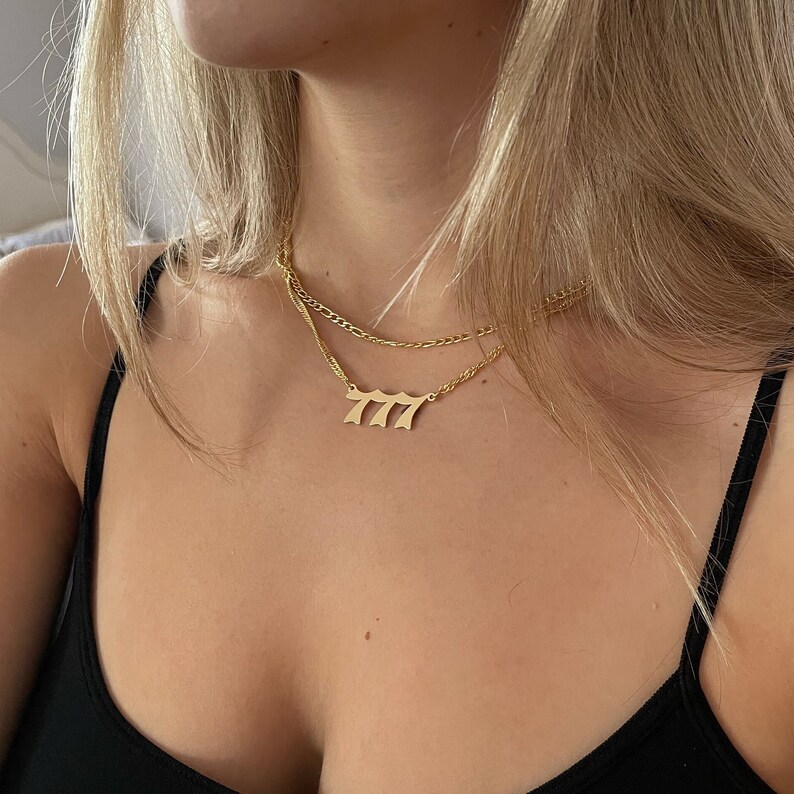 18K Angel Number Necklace
