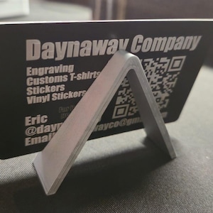 Tarjeta de presentación de aluminio