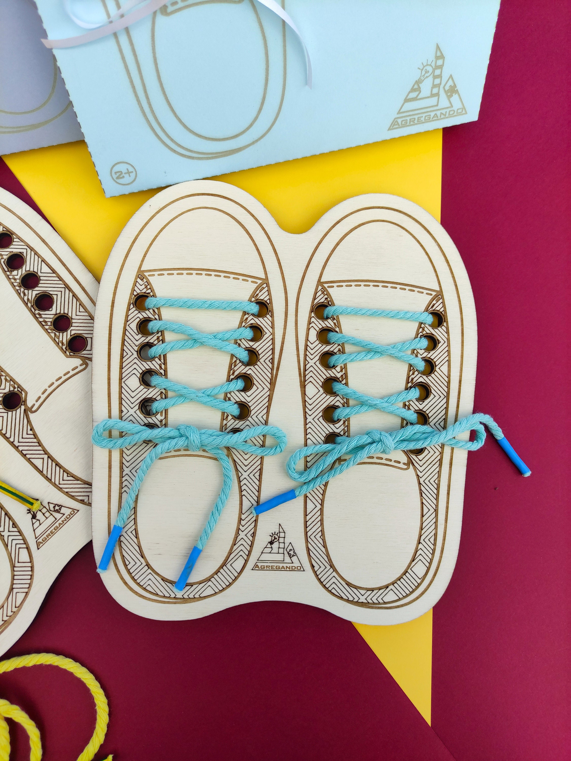 Tack the Shoe Education Lacing Toy Tie the Shoelace Gift Etsy