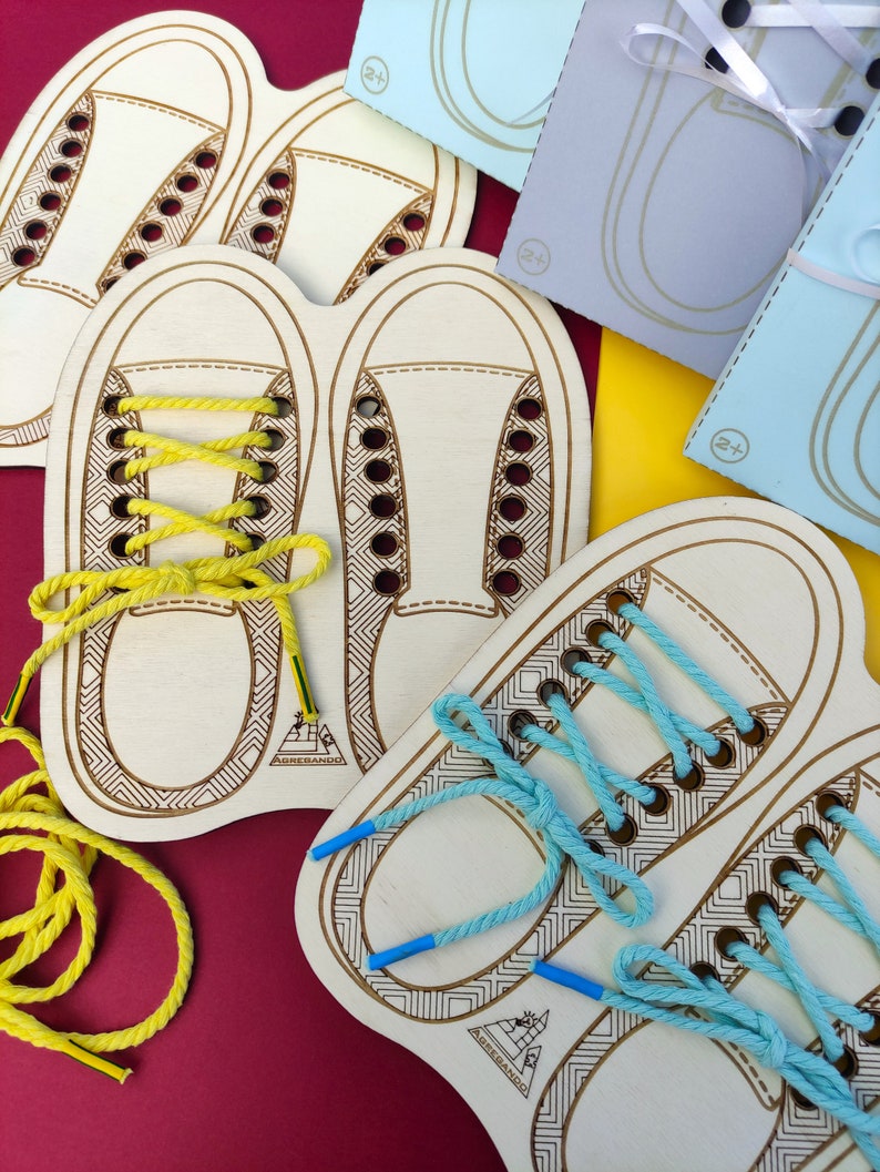 Picture of Tack the Shoe, Education Lacing Toy, Tie the Shoelace, Gift for Kids ...
