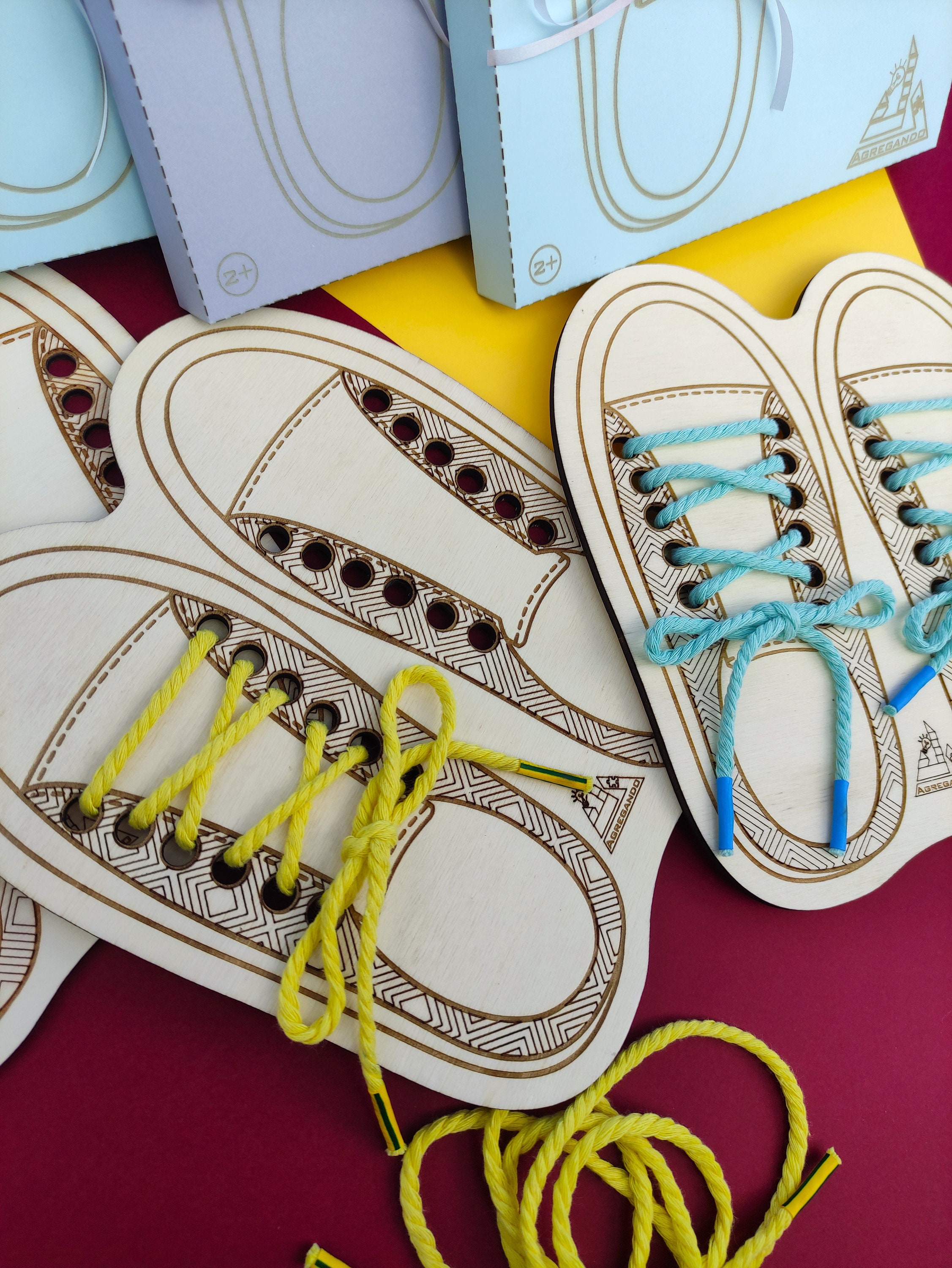 Tack the Shoe Education Lacing Toy Tie the Shoelace Gift Etsy