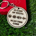 Wooden Keychain In Case of Vecna Customized, Stranger Things inspired Key Holder, Personalize it with Your Favorite Music, Geek Keyring product logo