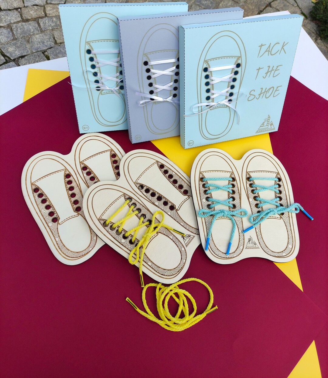 Curated visual reference: Picture Idea: Tack The Shoe Education Lacing Toy Tie The Shoelace Gift