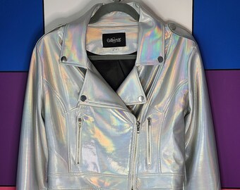 silver rainbow jacket