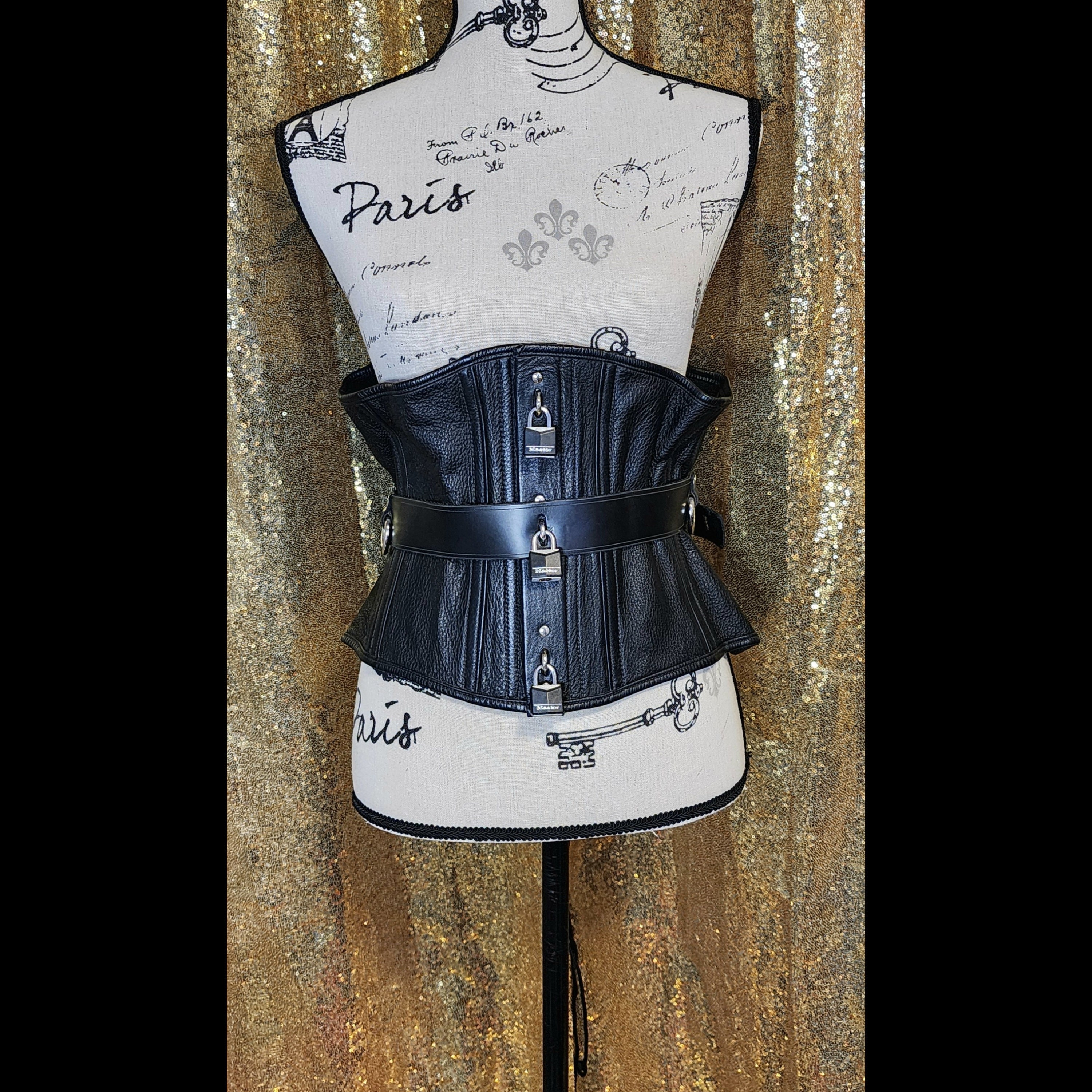 lockable corset belt