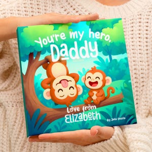 Premier cadeau personnalisé pour la fête des pères, cadeau fête des pères, cadeau pour papa, cadeau personnalisé pour papa enfant, pour papa, livre pour enfants personnalisé