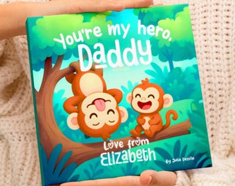Personalized First Father's Day Gift, Father's Day Gift, Gift for Dad, To Daddy Custom Child, To Papa, Personalized Children's Book