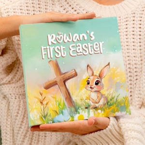 Cadeau 1ère Pâques de bébé, premier livre de Pâques personnalisé, cadeau de Pâques pour bébé garçon ou fille pour les enfants, livre pour enfants personnalisé ma première Pâques