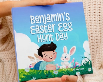 Ostergeschenk, Benutzerdefinierte Osterbuch, erstes Ostergeschenk, Baby Junge oder Mädchen Ostergeschenk für Kinder, Ostereiersuche Tag personalisierte Kinderbuch