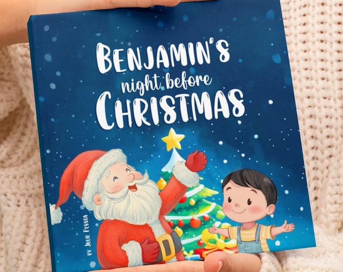 Personalized Christmas Eve Book, The Night Before Christmas, Christmas Eve Story Book for Children, Christmas Stocking Filler