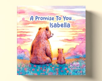 Personalized Children's Book, A Promise To You, Gift for Godchild, Grandchild, Gift for Niece Nephew, Baptism Gift, Personalized Story Book