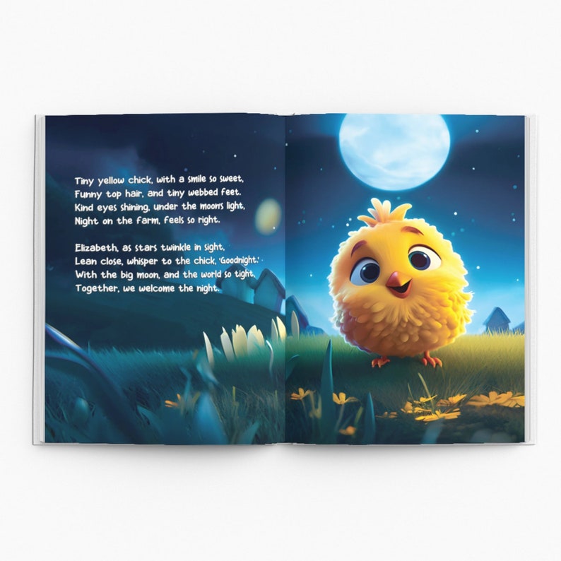 Baby Gift, Personalized Children's Book with Farm Animals, Custom Name Book, Sweet Dreams Little Name, Bedtime Book, Book with 30 Pages image 6
