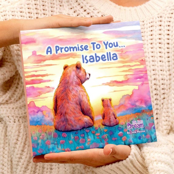 Personalized Children's Book, A Promise To You, Gift for Godchild, Grandchild, Gift for Niece Nephew, Baptism Gift, Personalized Story Book