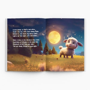 Baby Gift, Personalized Children's Book with Farm Animals, Custom Name Book, Sweet Dreams Little Name, Bedtime Book, Book with 30 Pages image 8