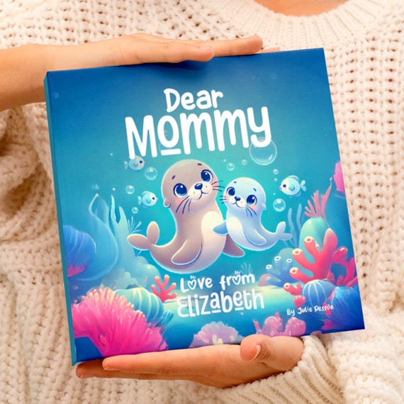 Personalized Mother's Day Book, Dear Mommy from Custom Child, New Mom Story Book, First Time Mom Gift, To Mom, To Mummy