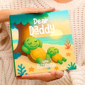 Livre personnalisé pour la fête des pères, cadeau pour la fête des pères, cadeau pour papa, cher papa d'un enfant personnalisé, à papa, livre pour enfants personnalisé