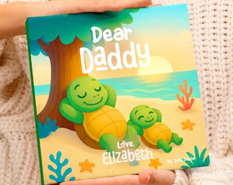 Libro personalizado del Día del Padre, regalo del Día del Padre, regalo para papá, "Querido papá" de Custom Child, para papá, libro infantil personalizado