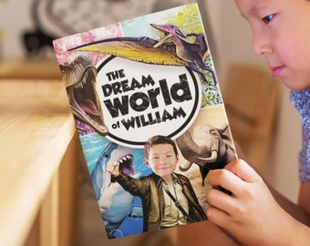Libro per bambini personalizzato / Il mondo dei sogni del tuo bambino / Bambini dai 2 anni in su / Libro con copertina morbida con 30 pagine / Regalo di compleanno unico per bambini