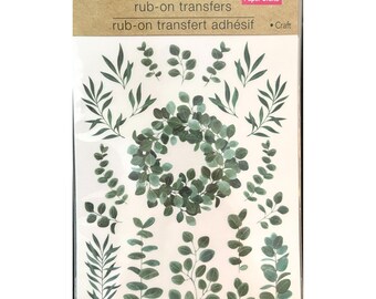 Crafter's Square Rub-On Transfers 2 Pk Scrapbooking Crafts ~ Vintage  Fashion