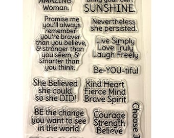 Clear stamp, Life quotes, Phrases, Inspiration, scrapbook, card making, crafts