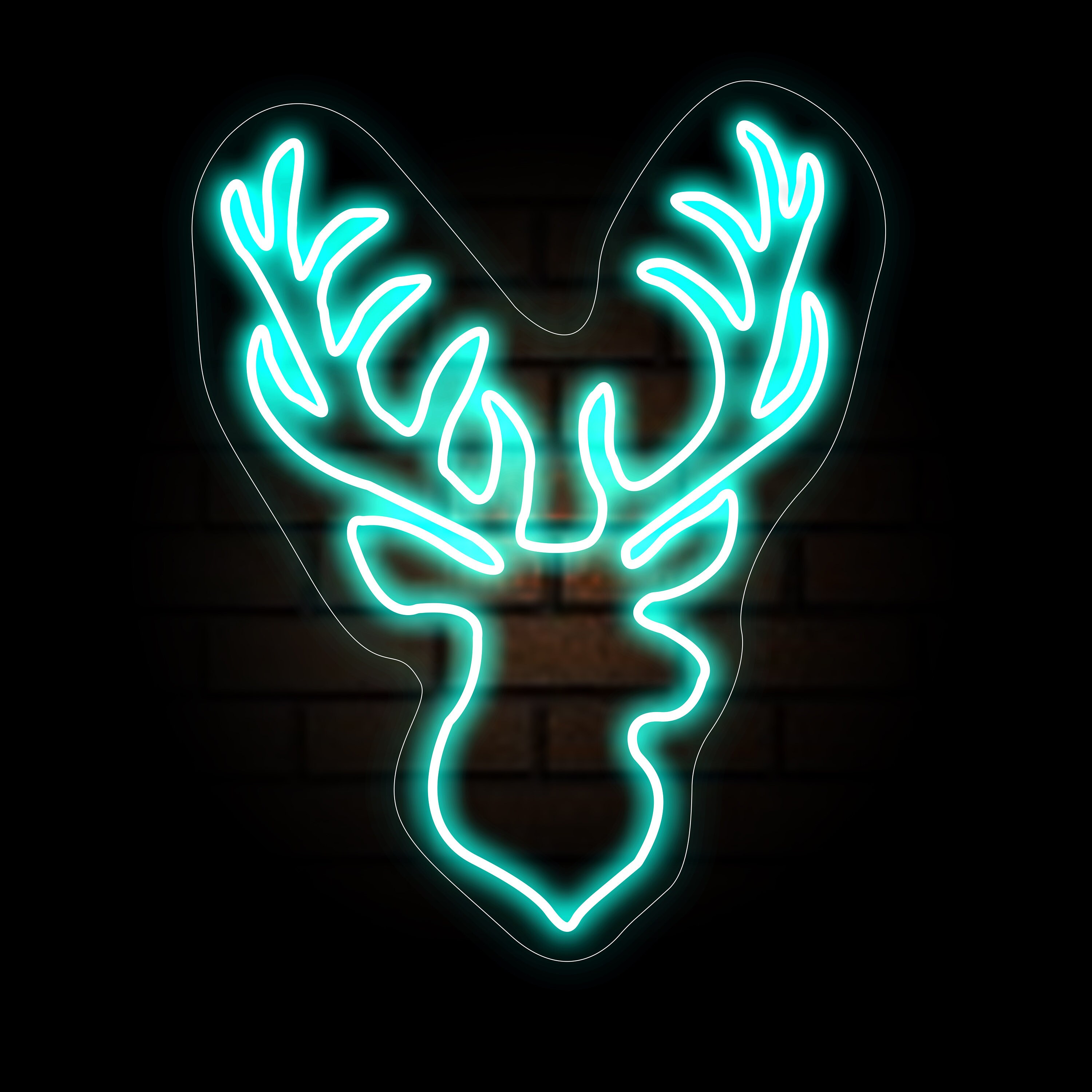 Deer neon light deals