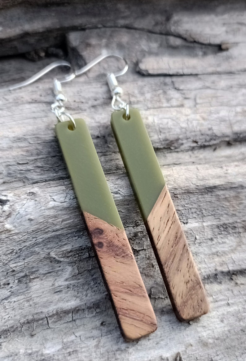 New Zealand Handmade Earrings, Gift for her, New Zealand Maori jewelry, dangle earring, drop earrings, boho jewelry, Christmas present, NZ image 2