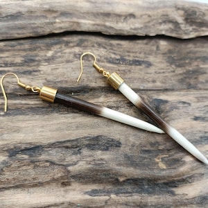 Pendientes de púas de puercoespín éticos: hechos a mano en Nueva Zelanda