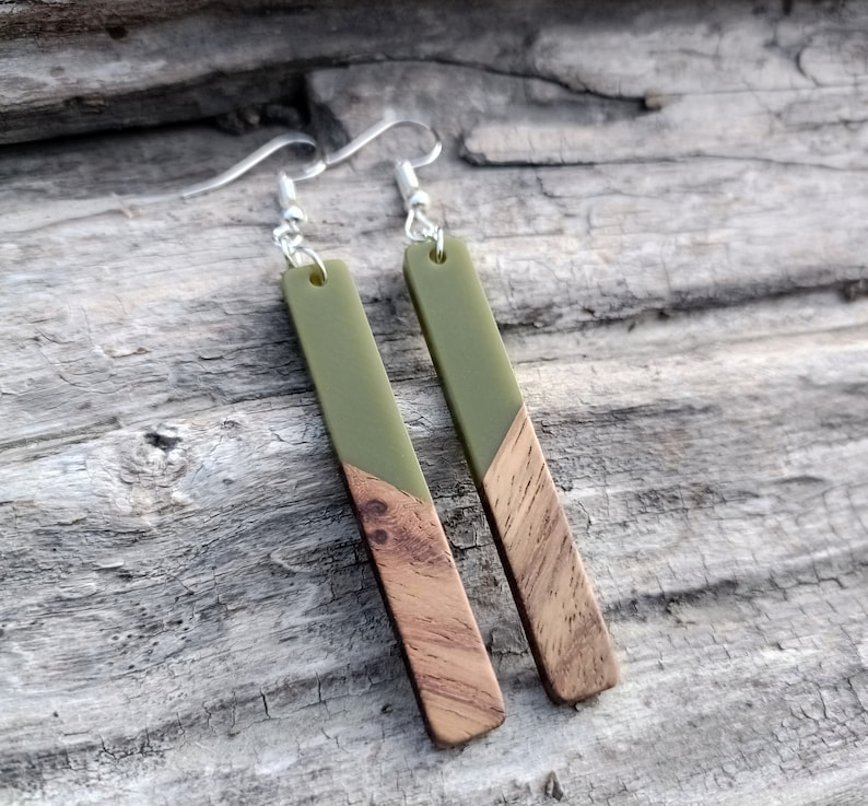 New Zealand Handmade Earrings, Gift for her, New Zealand Maori jewelry, dangle earring, drop earrings, boho jewelry, Christmas present, NZ image 1