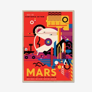 Mars poster, Space Travel Print