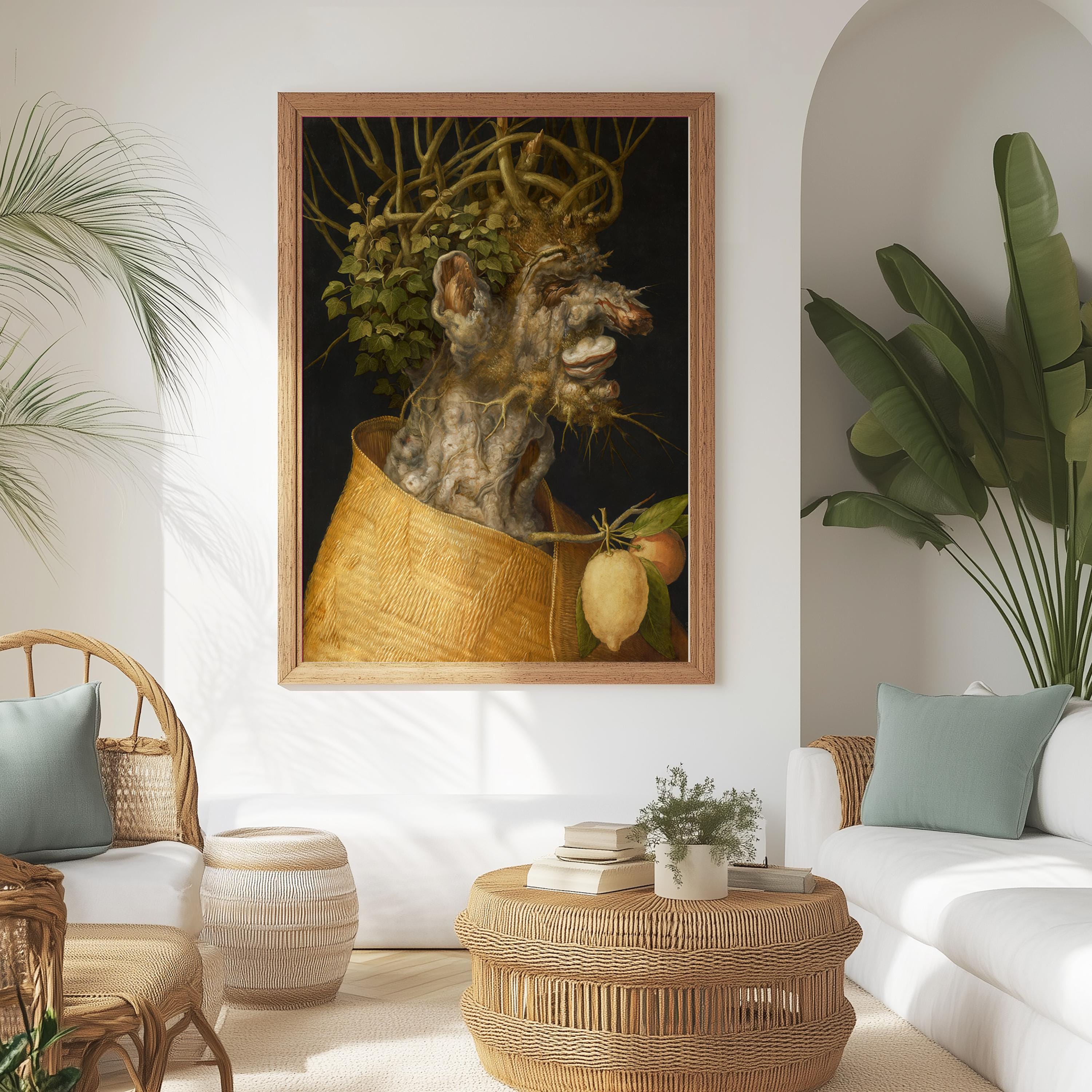 Giuseppe Arcimboldo Winter Print: Surrealist Fruit Face Fine Art Poster ...