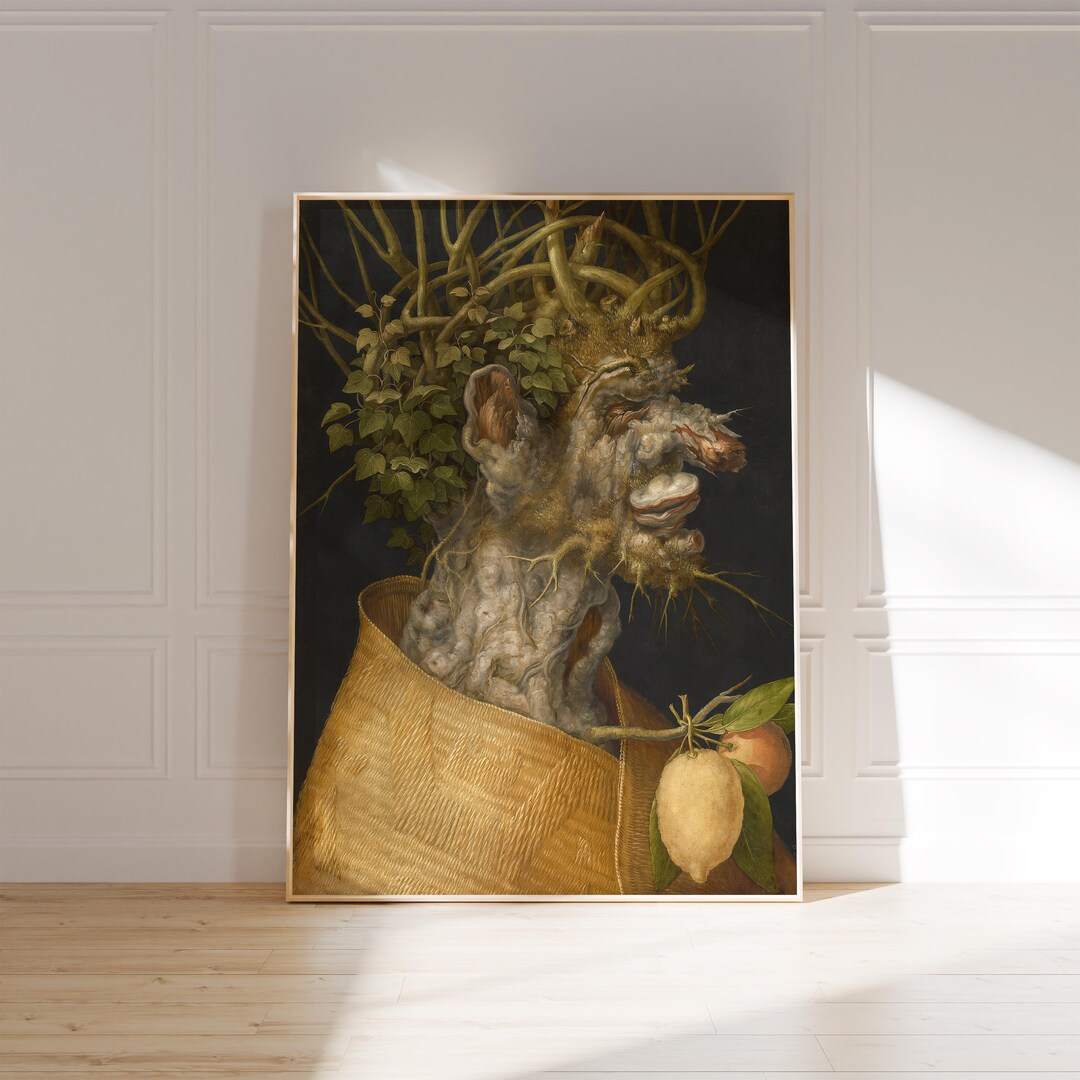 Giuseppe Arcimboldo Winter Print: Surrealist Fruit Face Fine Art Poster ...