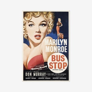 Marilyn Monroe poster, Bus Stop Movie Poster