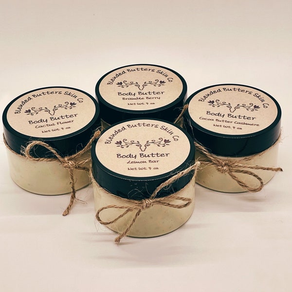 All natural hand made whipped body butter