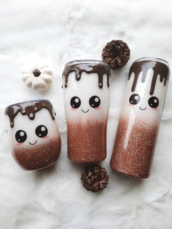 Little S&#39;More Cup | Camping Tumbler | Hot or Cold | Glitter Tumbler | Custom Resin Tumbler | Perfect Gift for Him/Her | Adorable Cups