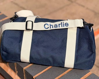 The Ultimate Pup's Day Out Personalised Duffle Bag, Custom embroidered Dog bag for settle mats, travel dog bowl, water bottle, dog blanket
