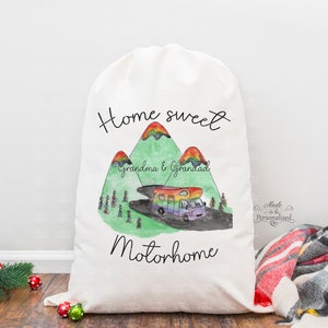 Personalised Laundry Bag, motorhome laundry bag, washing bag, travel laundry bag, large drawstring bag, caravan wash bag image 2