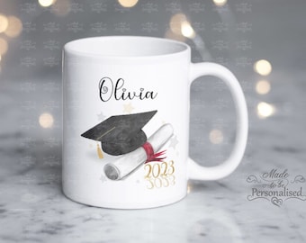 Graduation gift, personalised graduation mug, congratulations on your graduation, well done, you did it, graduation 2023, free UK delivery