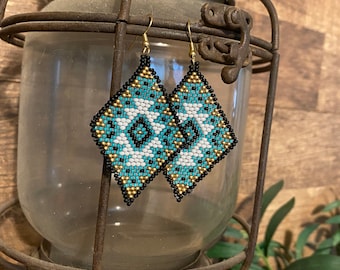 Handmade Seed Bead Earrings