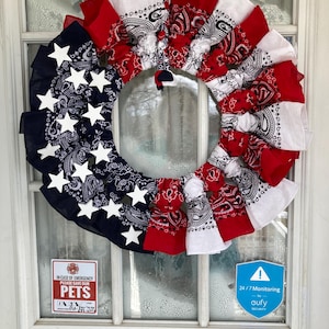 Patriotic Bandana Wreath